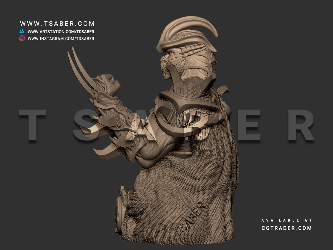 Shredder Bust - TMNT Collectibles 3D print model_8
