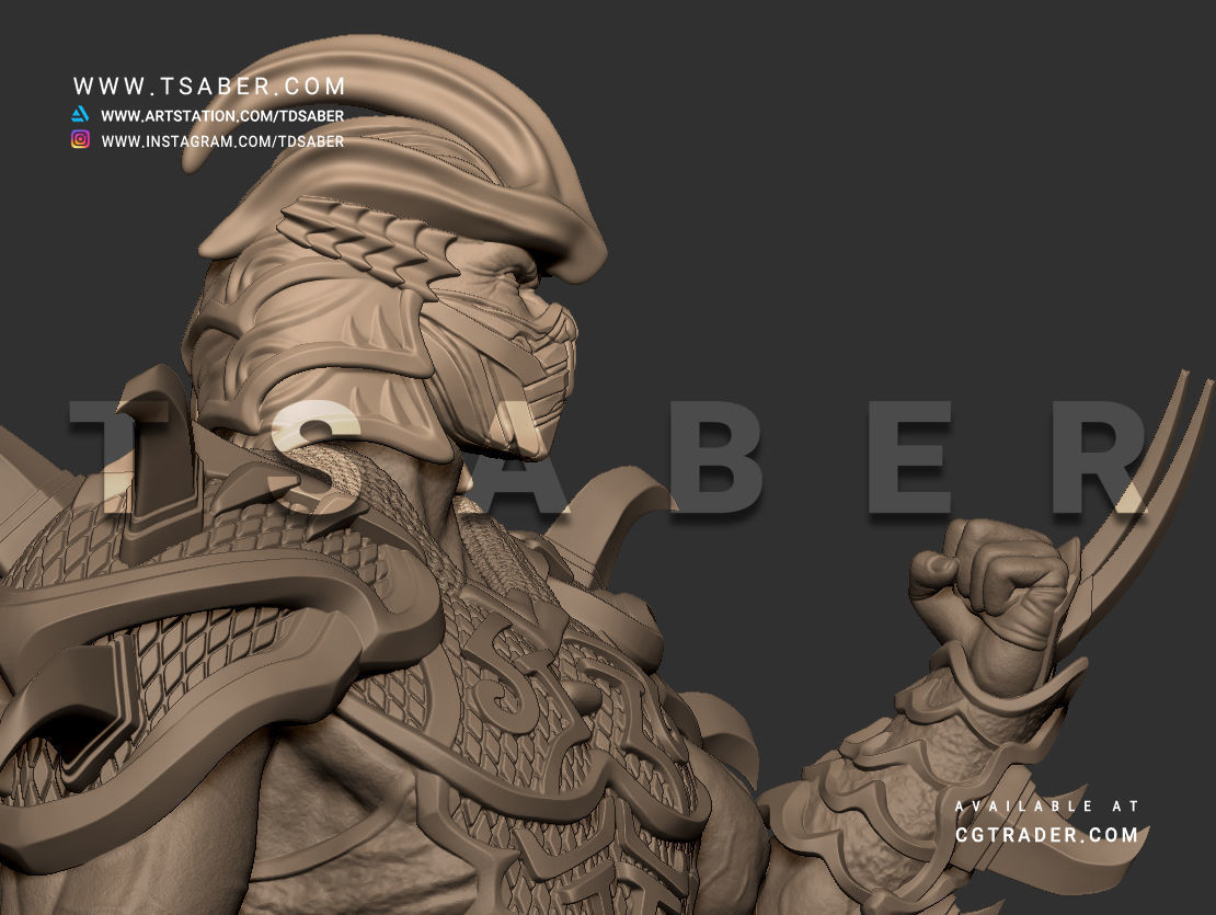 Shredder Bust - TMNT Collectibles 3D print model_25