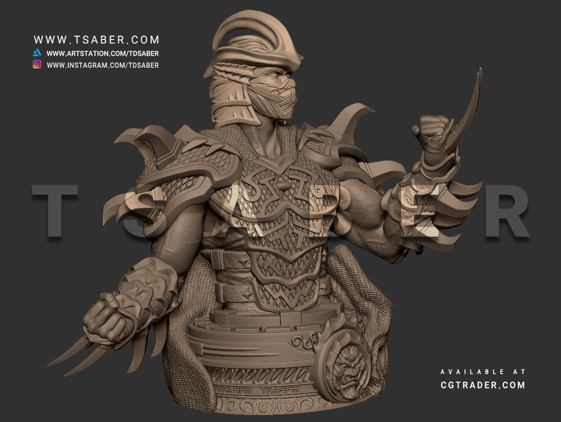 Shredder Bust - TMNT Collectibles 3D print model_16