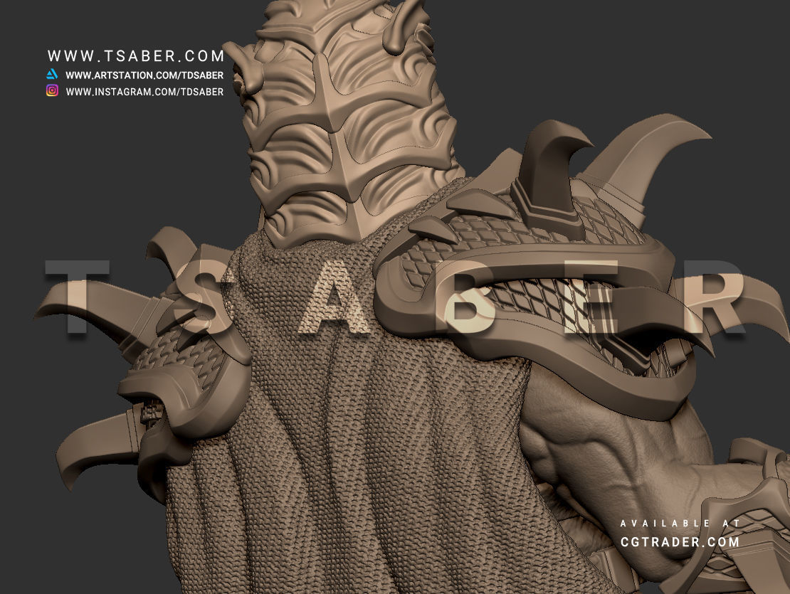 Shredder Bust - TMNT Collectibles 3D print model_23