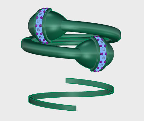 Tazzarine Diamond Ring Model 1 3D print model_7