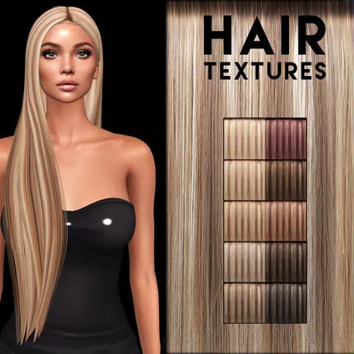 Baleyage hair textures for 3d MODELS Texture_0