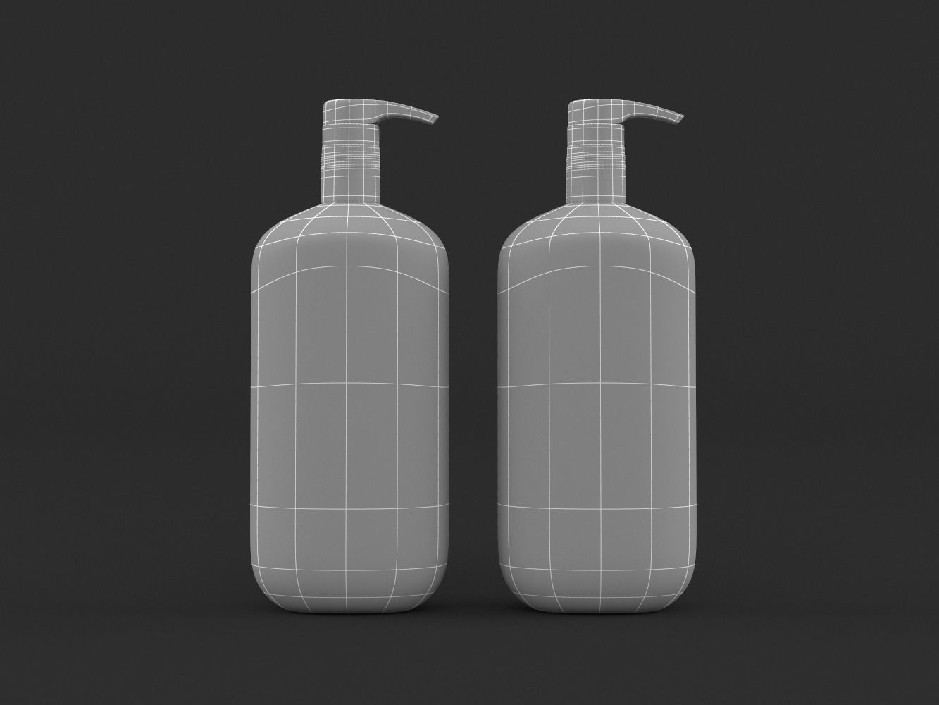 Dove Nutritive Solutions Shampoo and Conditioner 3D model_7