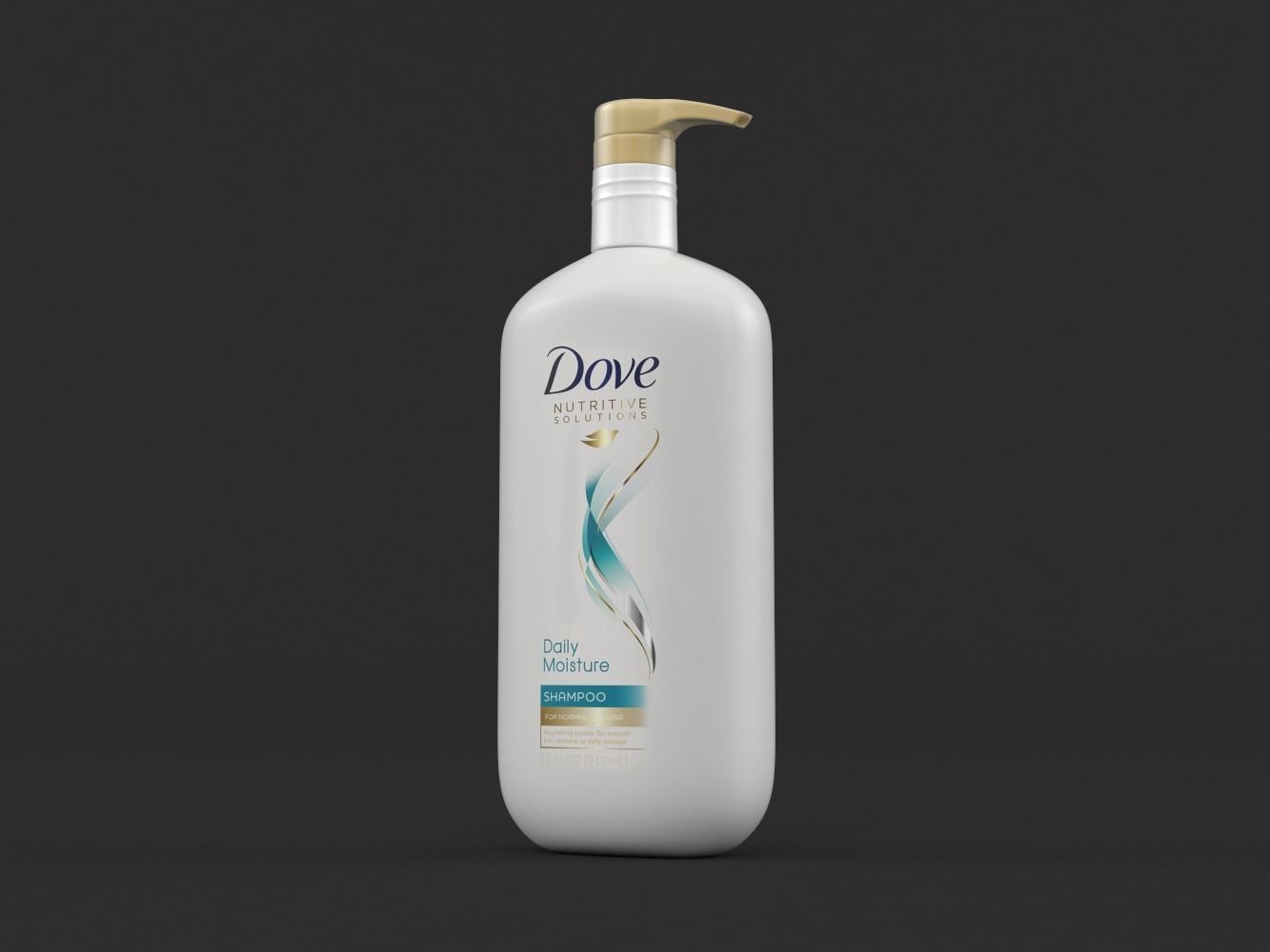Dove Nutritive Solutions Shampoo and Conditioner 3D model_6
