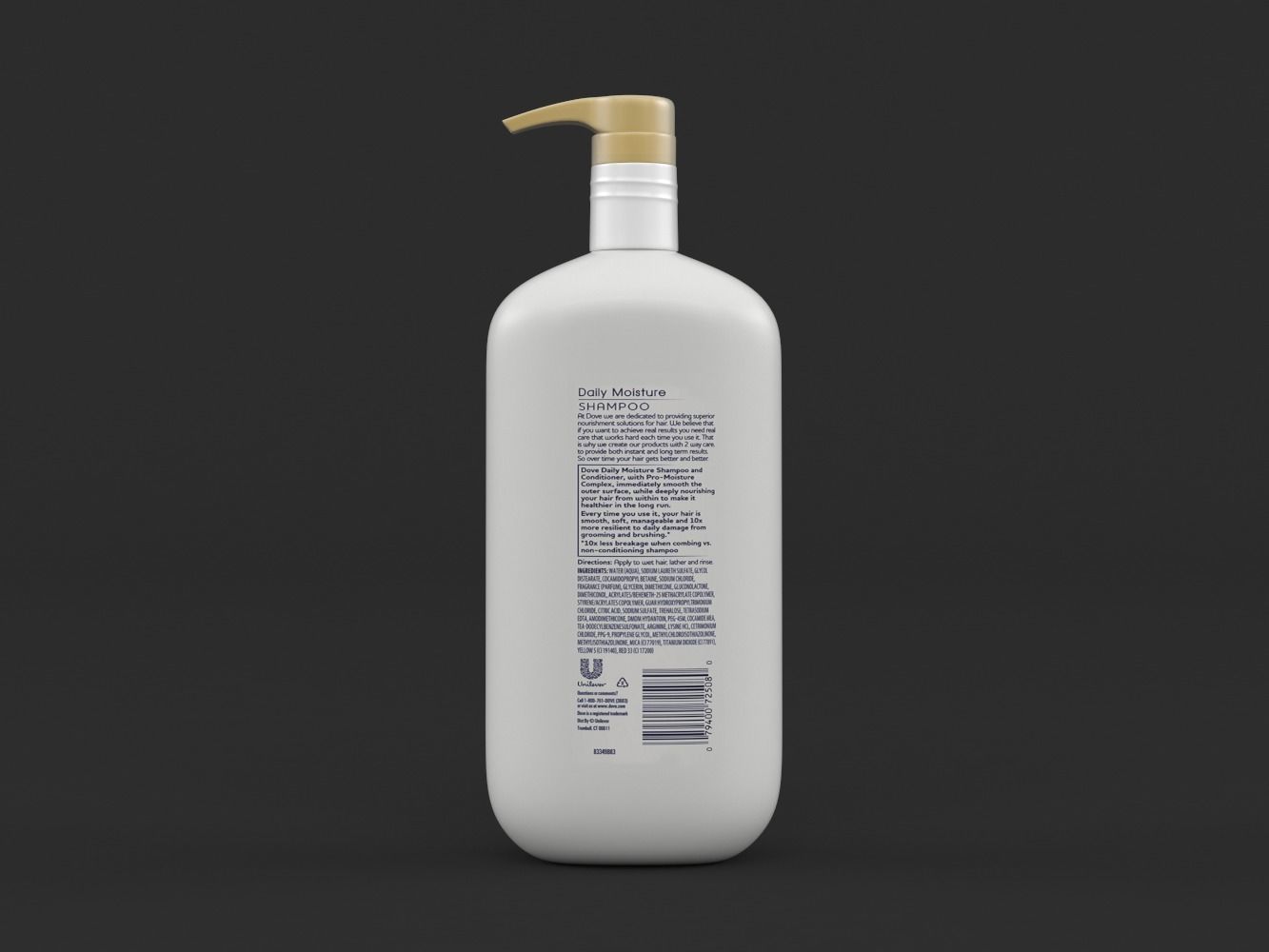 Dove Nutritive Solutions Shampoo and Conditioner 3D model_5