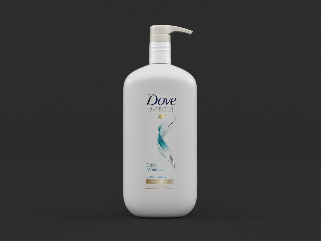 Dove Nutritive Solutions Shampoo and Conditioner 3D model_1
