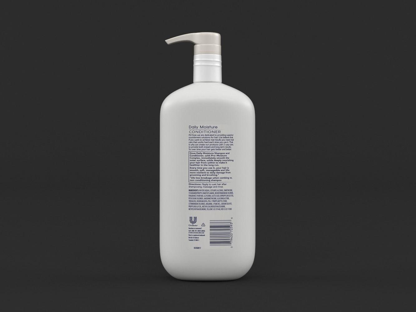 Dove Nutritive Solutions Shampoo and Conditioner 3D model_2