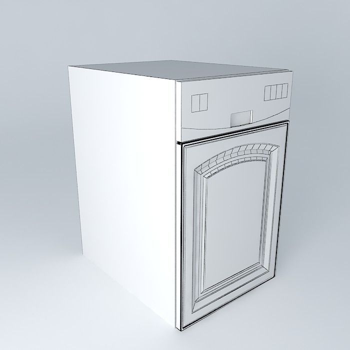 Royal Artycja Kitchen Cabinet DM 45 57 3D model_3