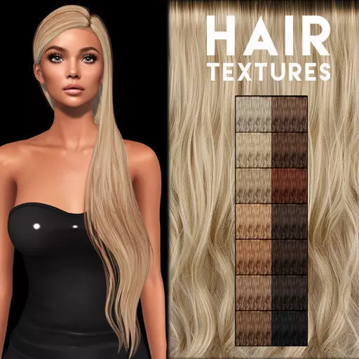 Wavy hair textures for 3D Models Texture_0