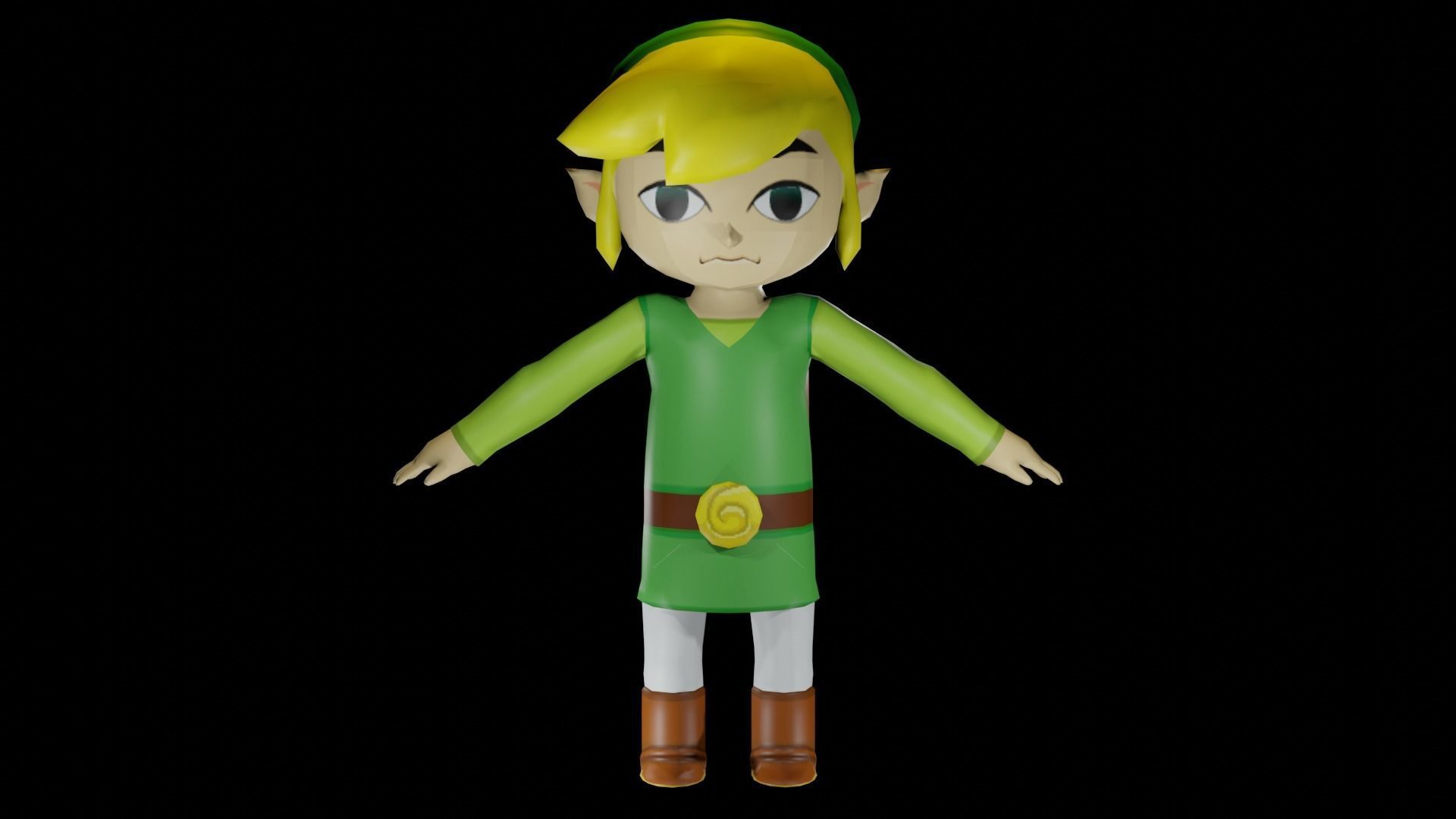 TOON LINK - RIGGED - PBR 3D model_3