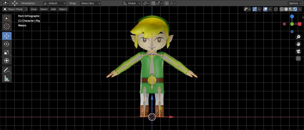 TOON LINK - RIGGED - PBR 3D model_5