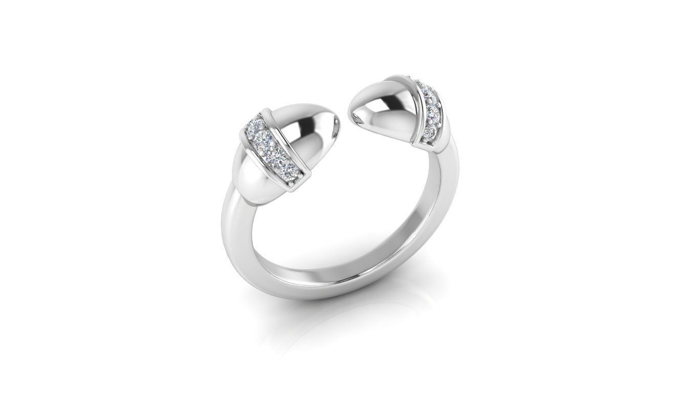 Tazzarine Diamond Ring Model 2 3D print model_1