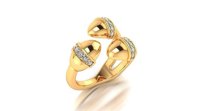 Tazzarine Diamond Ring Model 3 3D print model
