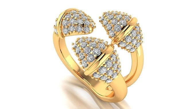 Tazzarine Diamond Ring Model 5 3D print model