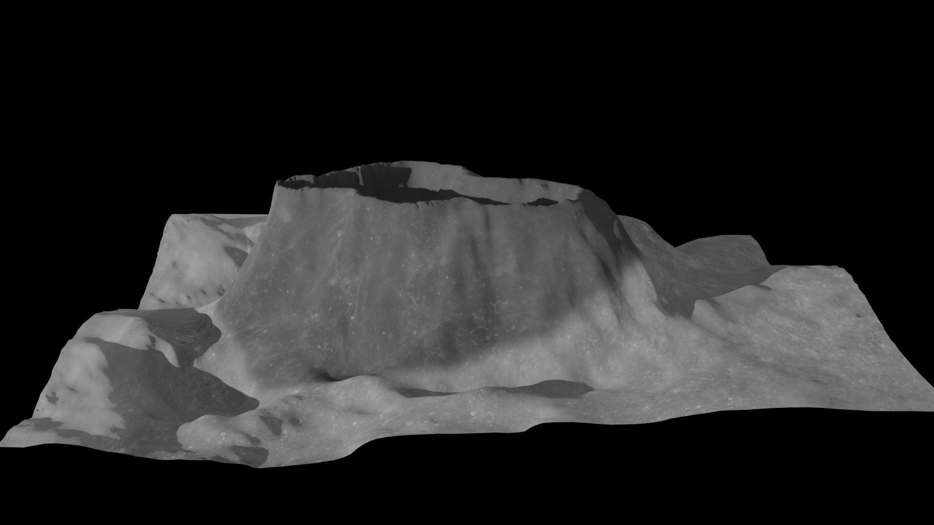 Crater 3D Low-poly 3D model_2