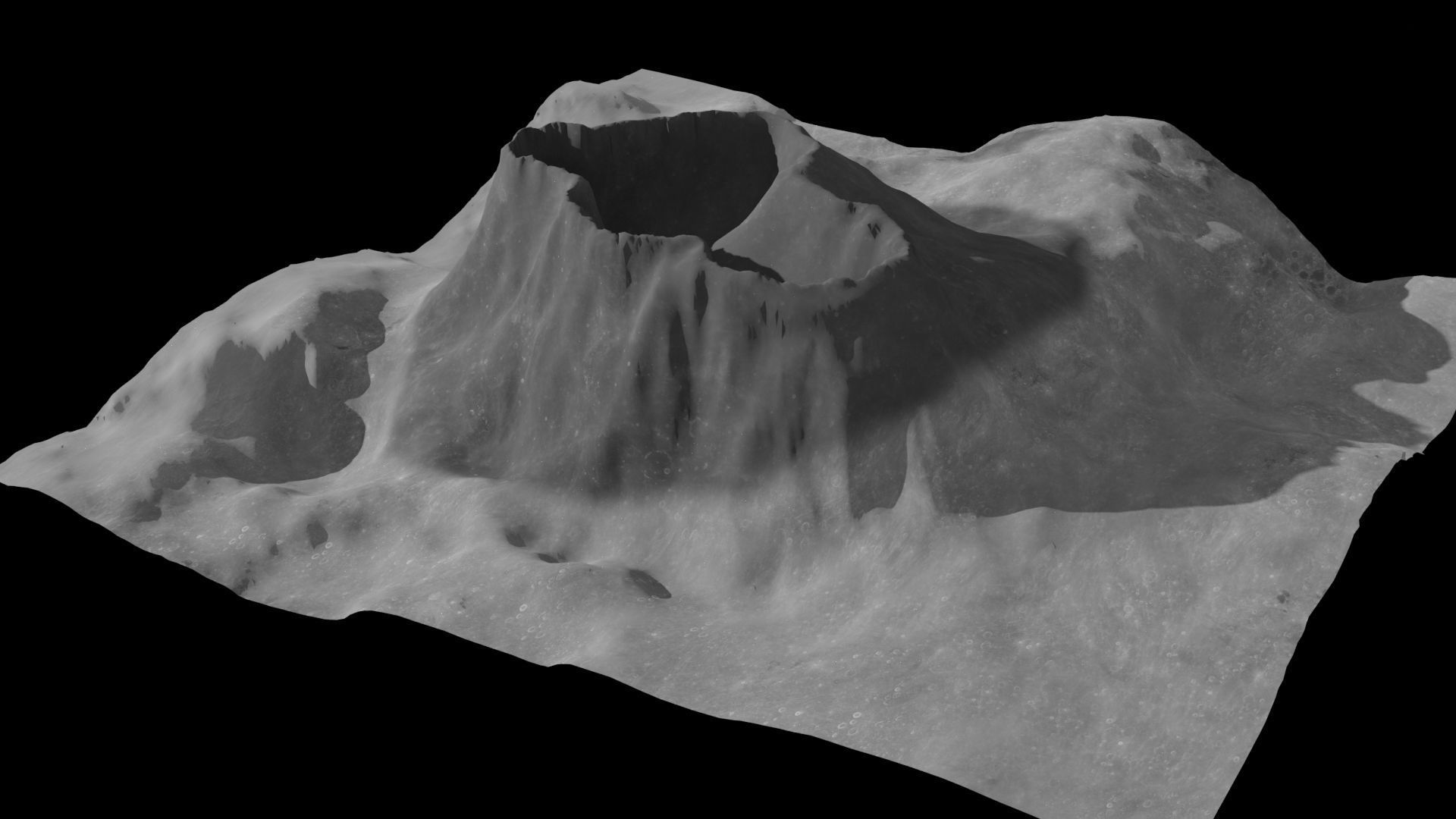 Crater 3D Low-poly 3D model_10