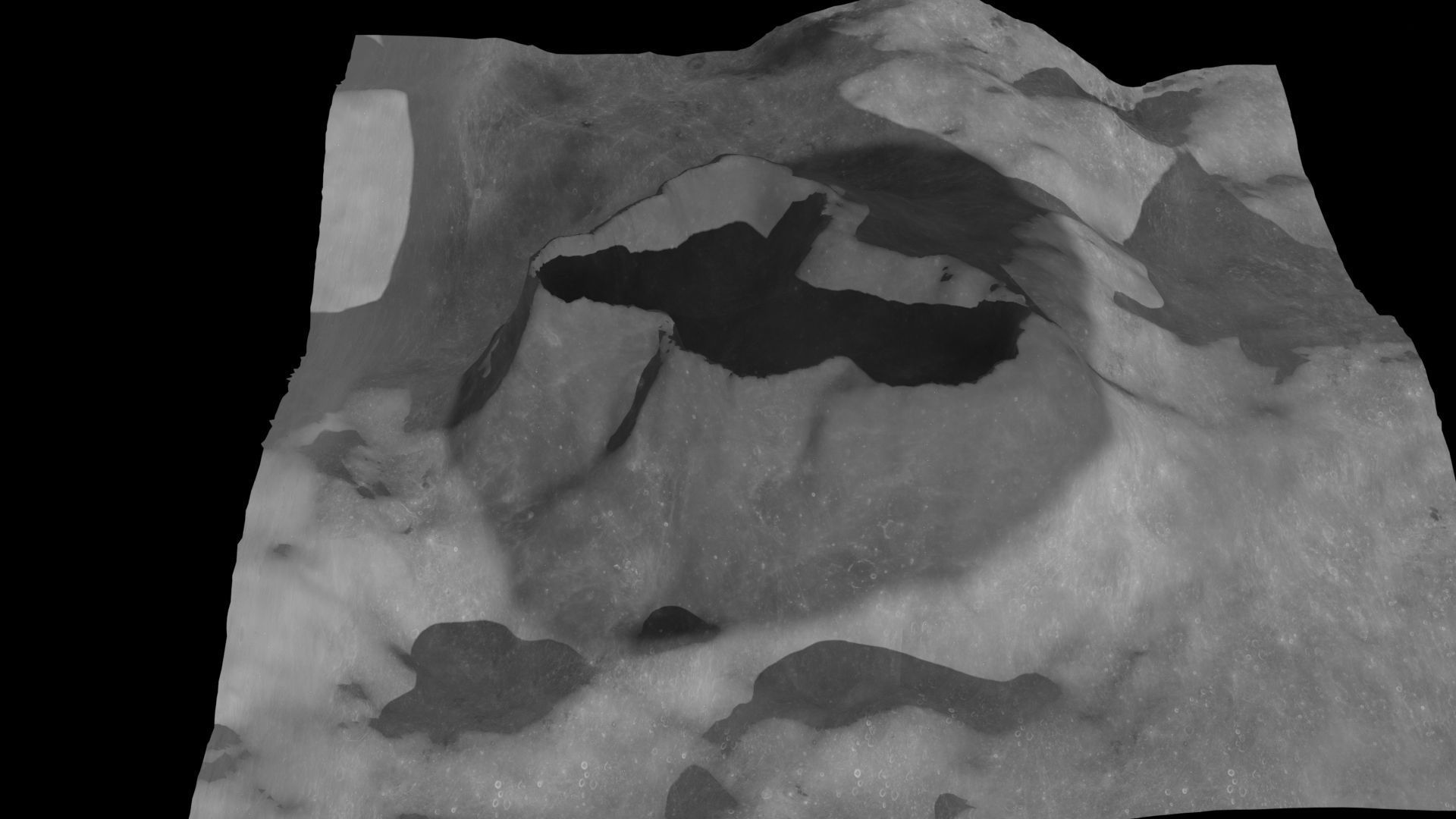 Crater 3D Low-poly 3D model_9