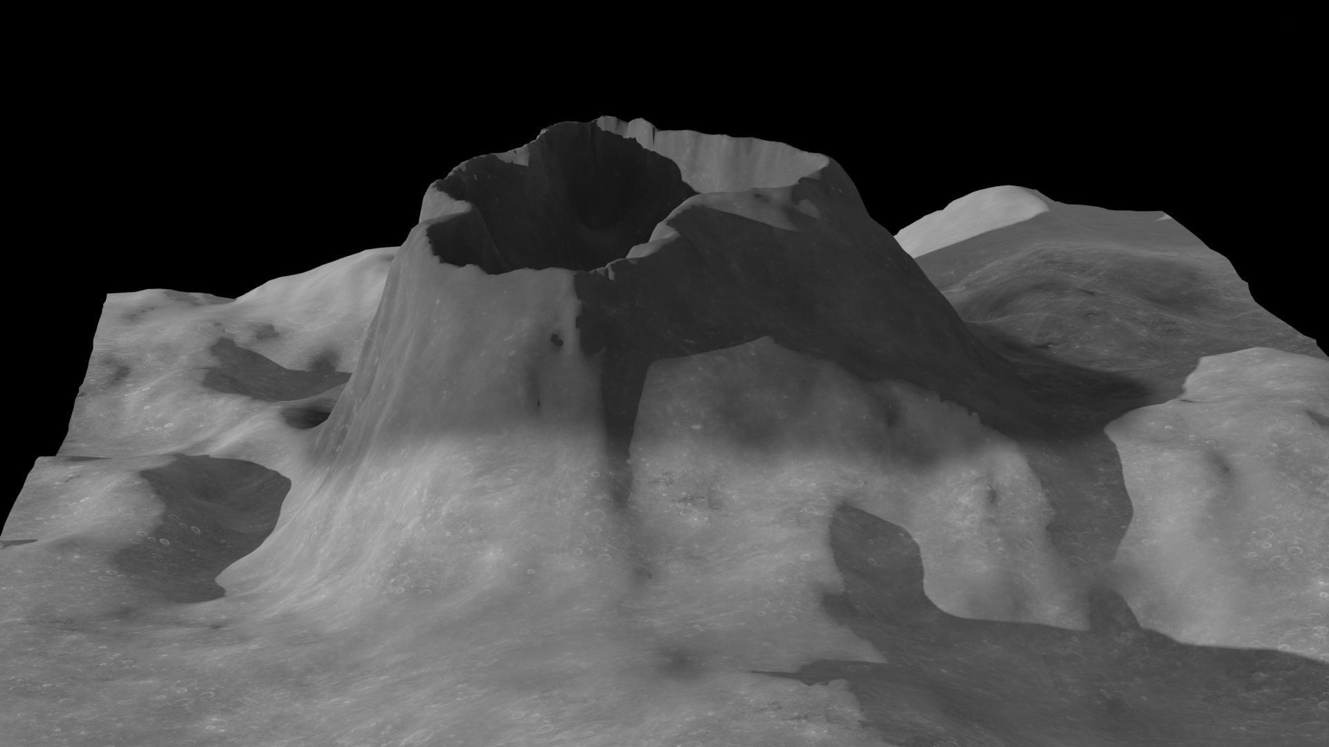 Crater 3D Low-poly 3D model_7
