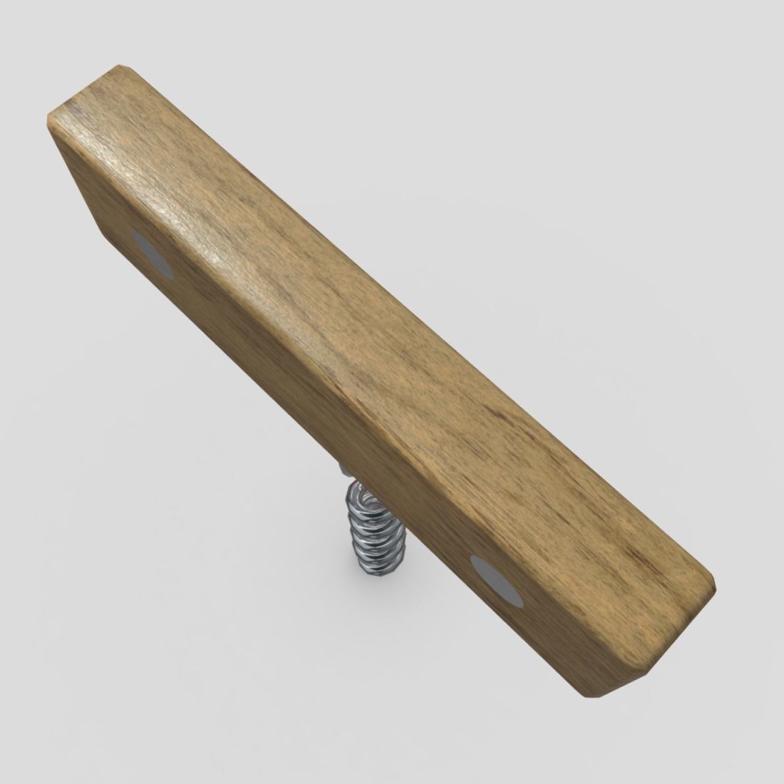 Corkscrew 3 bottle opener with spiral Low-poly 3D model_6