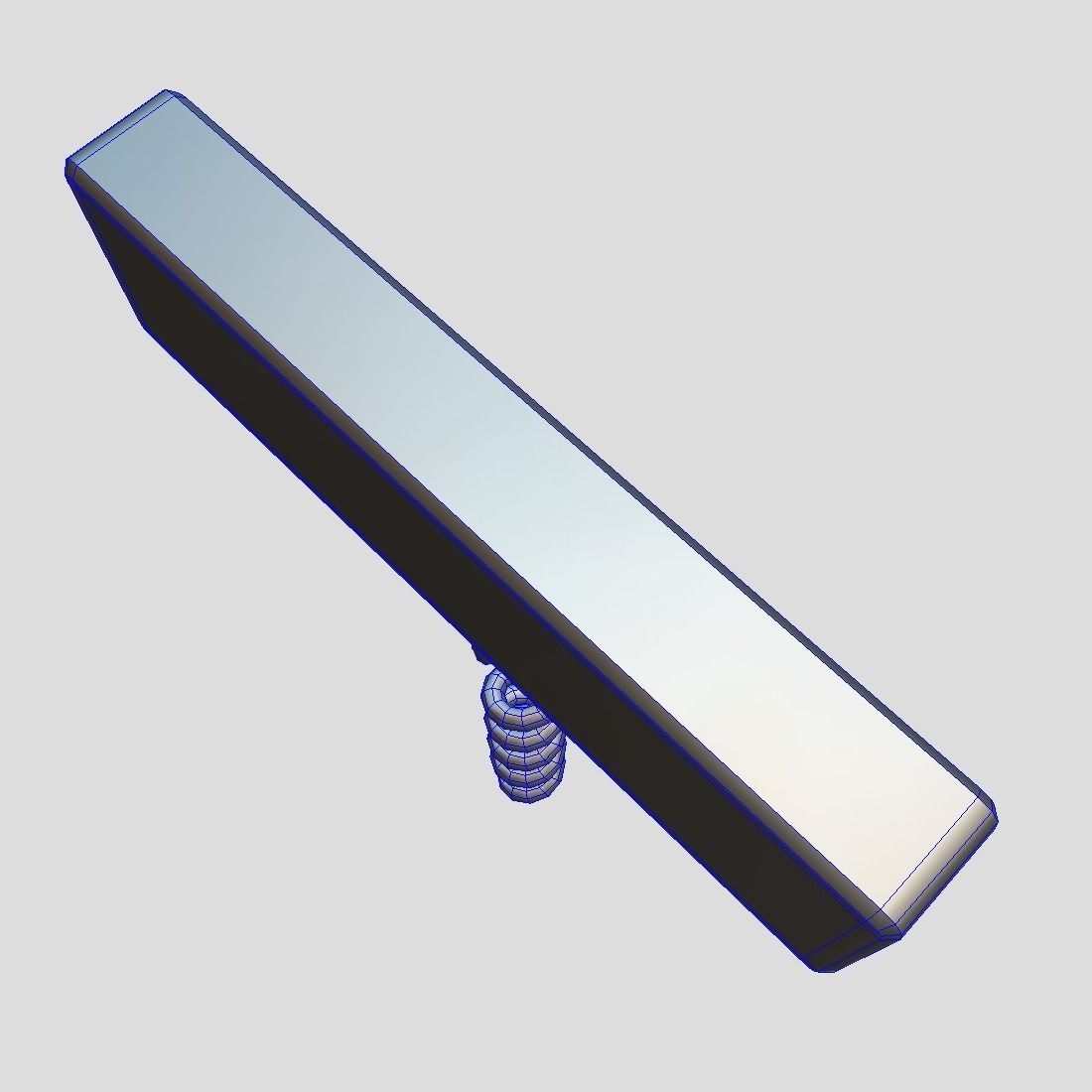 Corkscrew 3 bottle opener with spiral Low-poly 3D model_7