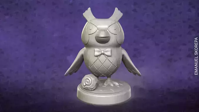 Blathers Animal Crossing 3D print model 3D print model