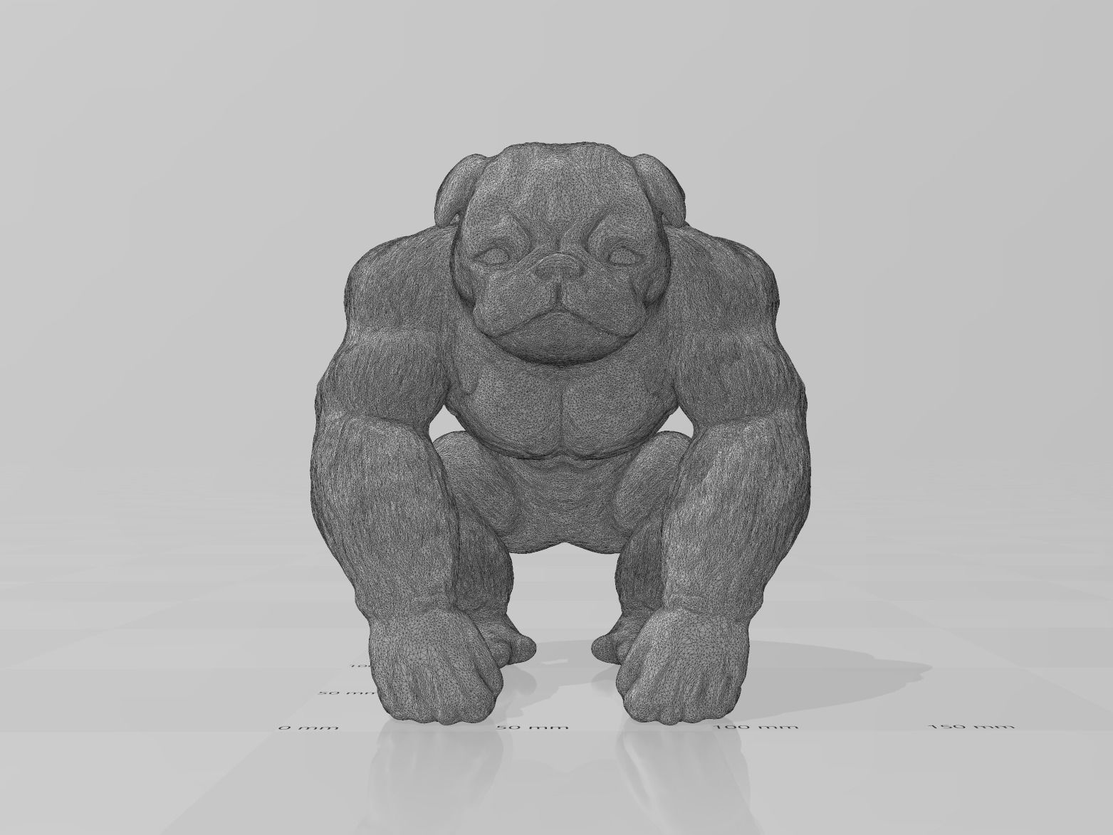 King Pug Pugorilla 3D print model_9
