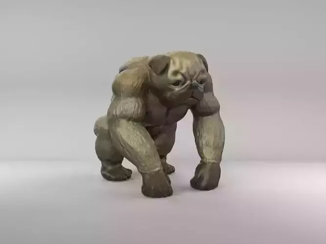 King Pug Pugorilla 3D print model