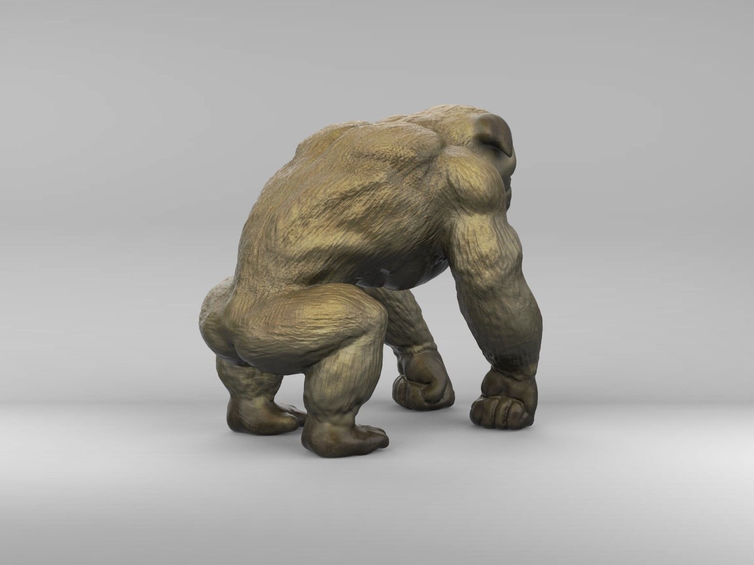 King Pug Pugorilla 3D print model_3