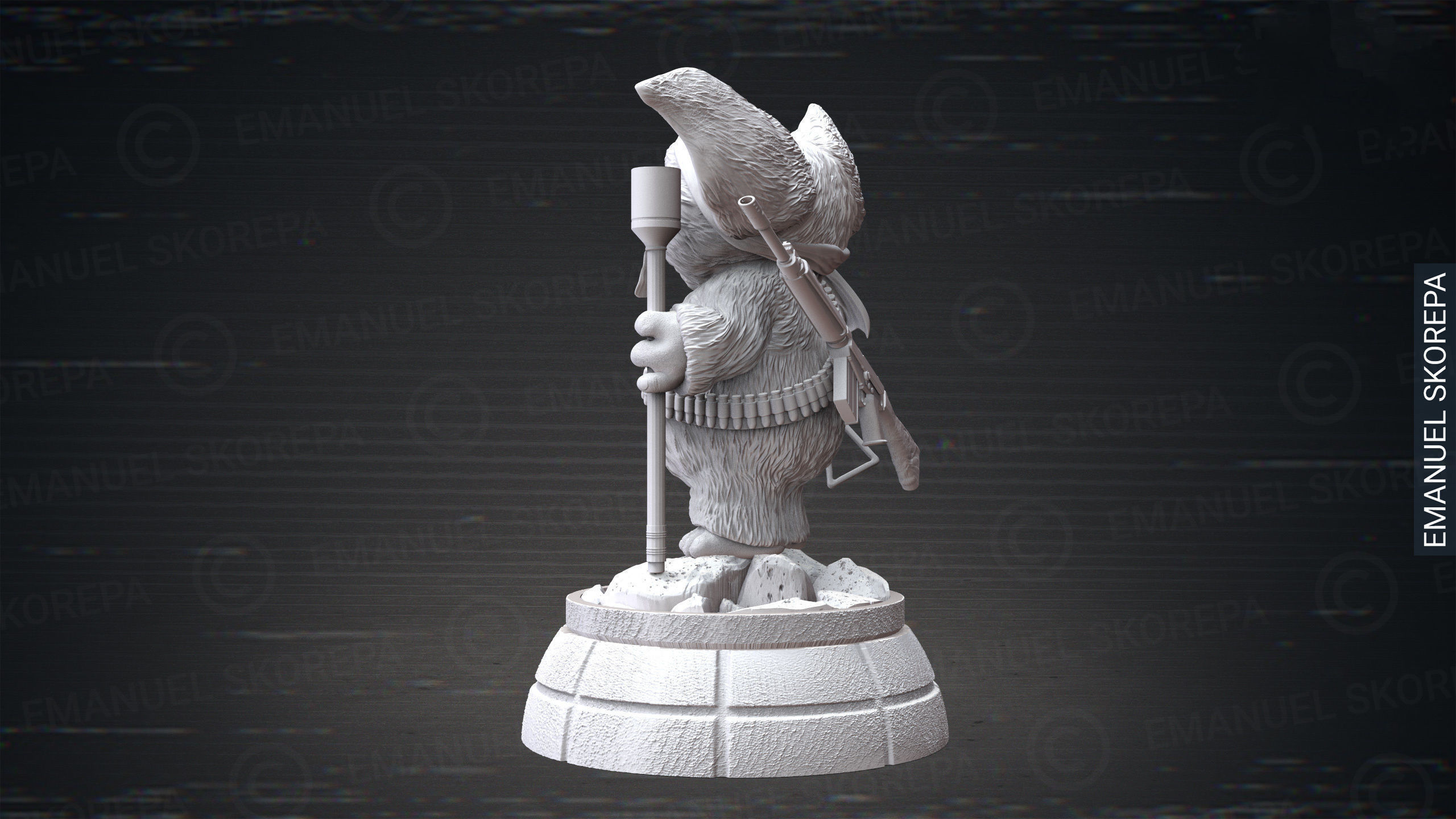 Gizmo Rambo 3D Print 3D print model_5