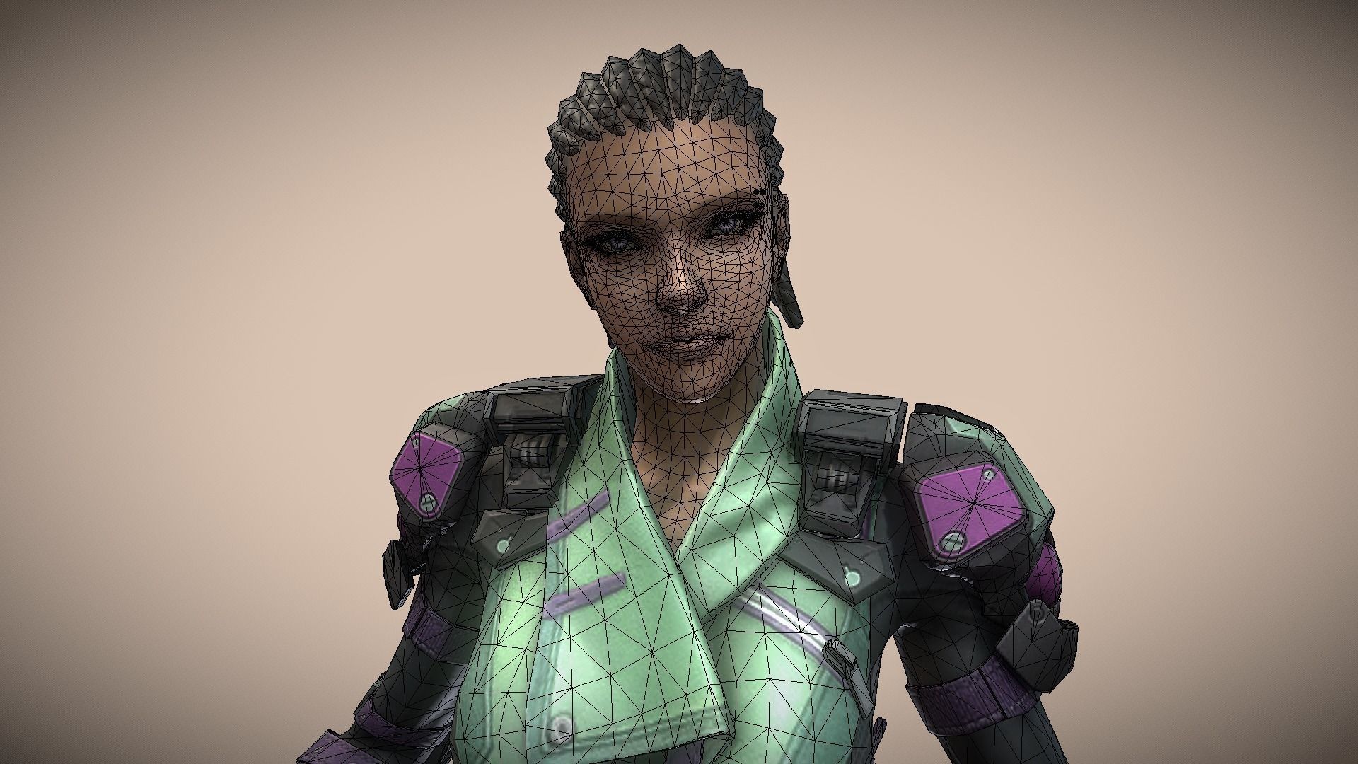 HiTech Tribe Low-poly 3D model_6