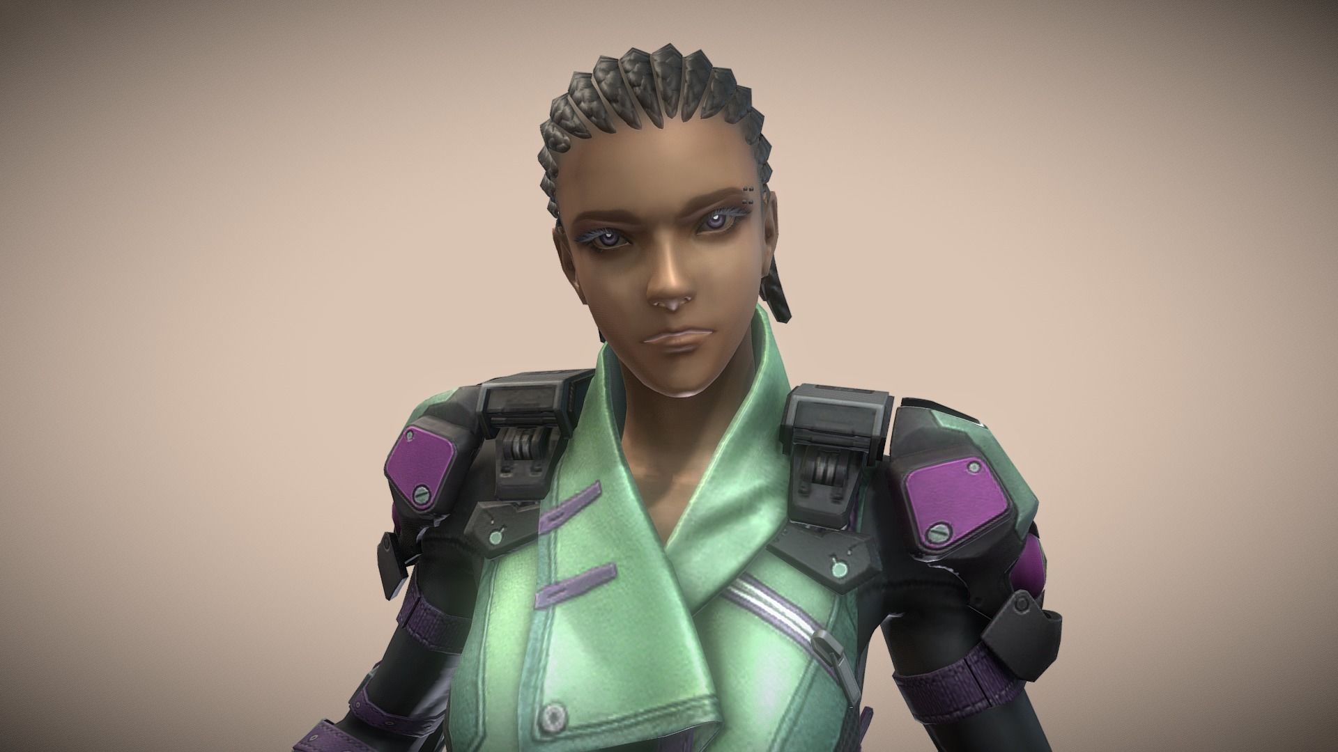 HiTech Tribe Low-poly 3D model_4