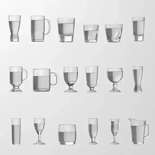 Set of glasses