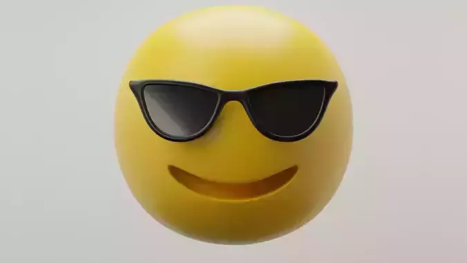 Sunglasses Emoji 3D model