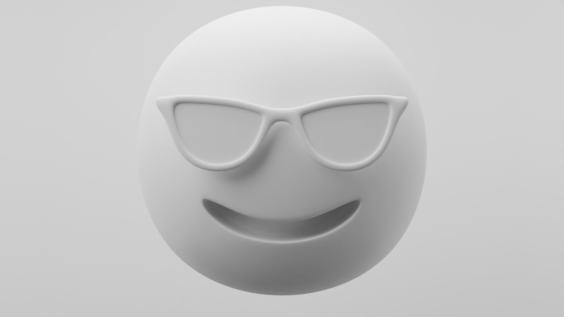 Sunglasses Emoji 3D model_2