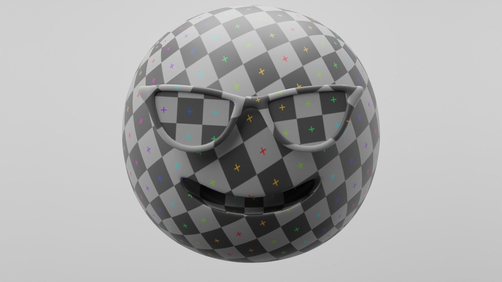 Sunglasses Emoji 3D model_3