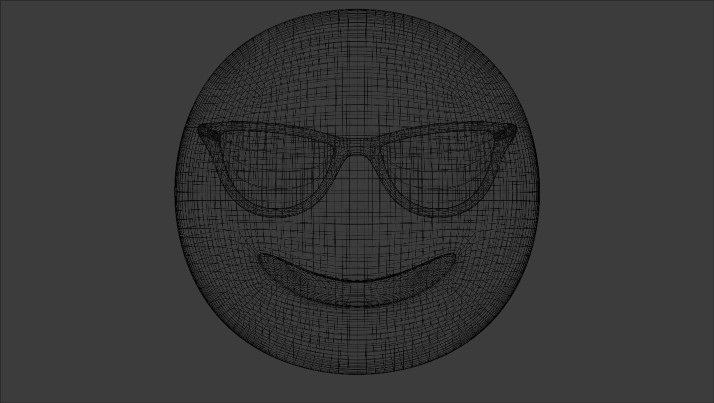 Sunglasses Emoji 3D model_5
