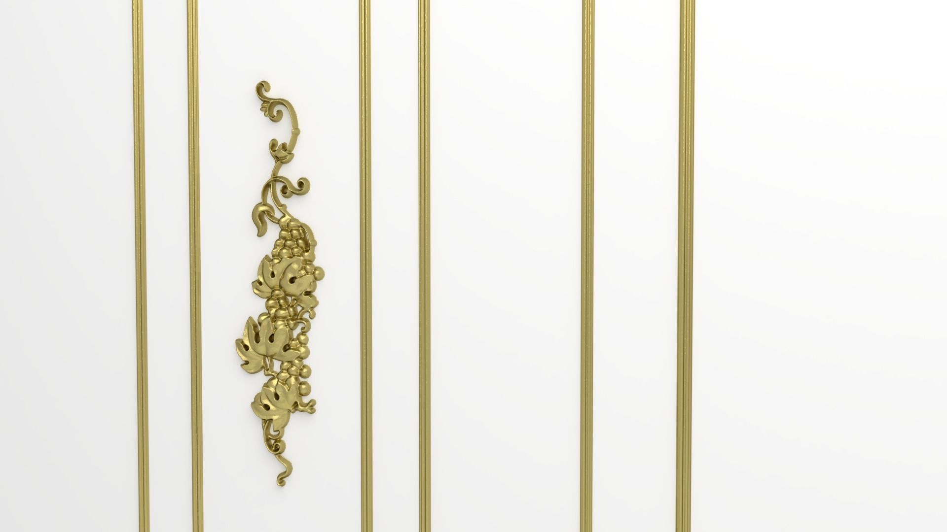 Plaster decorative frame 3D model 01 3D model_5