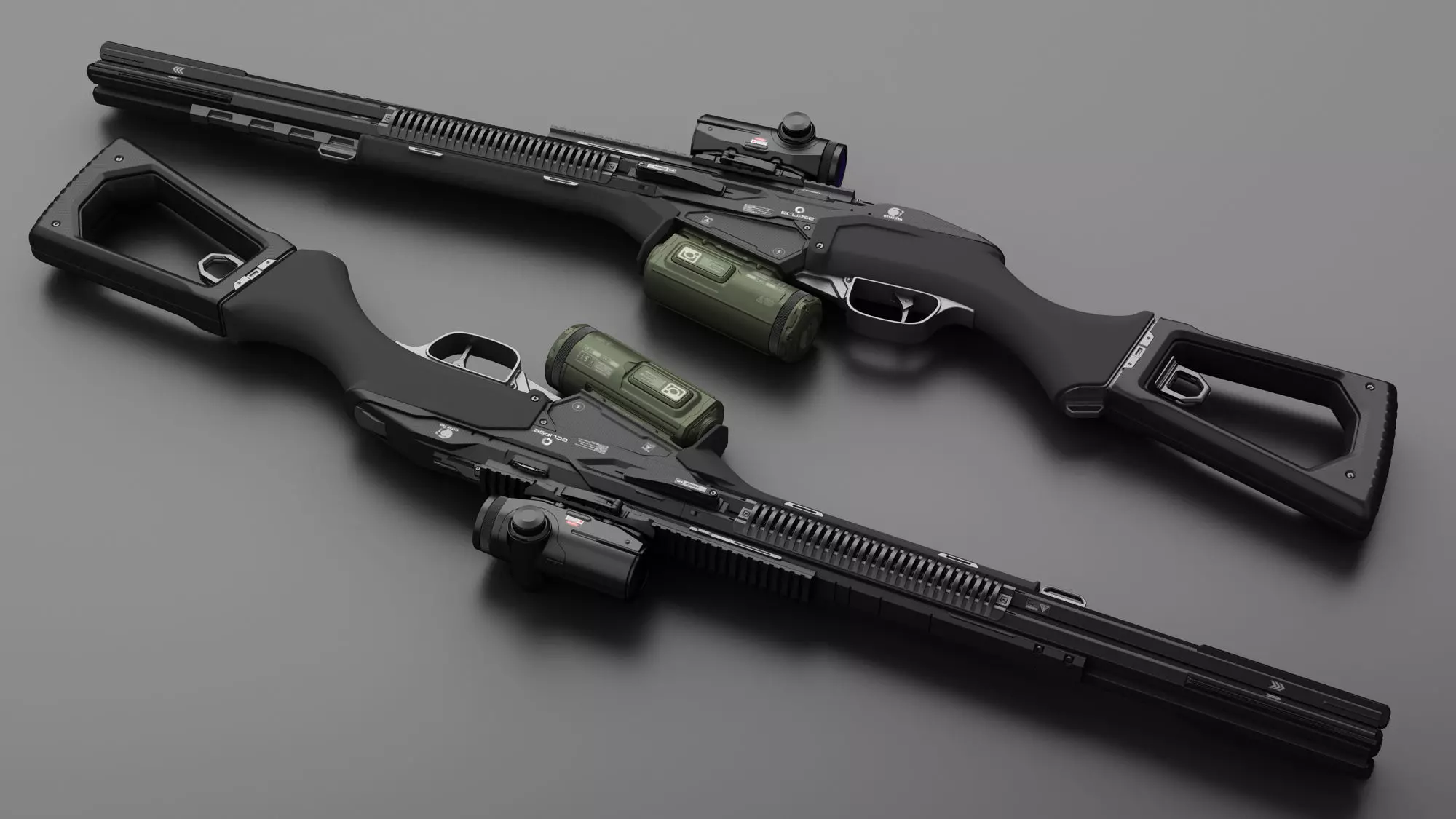 eclipse gta san andreas gun 3D model_0