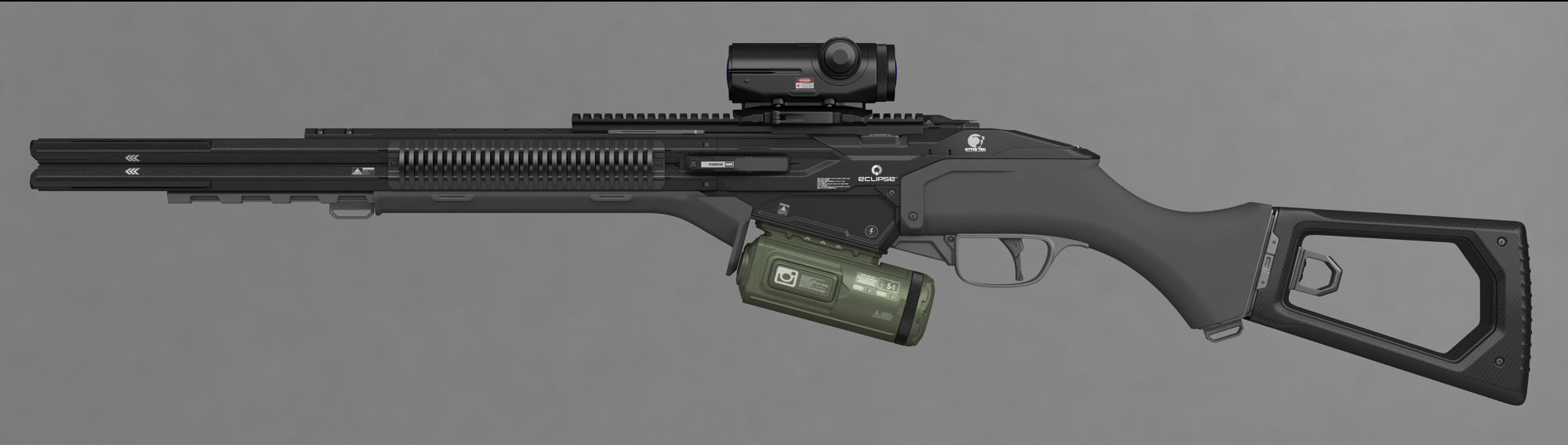 eclipse gta san andreas gun 3D model_1