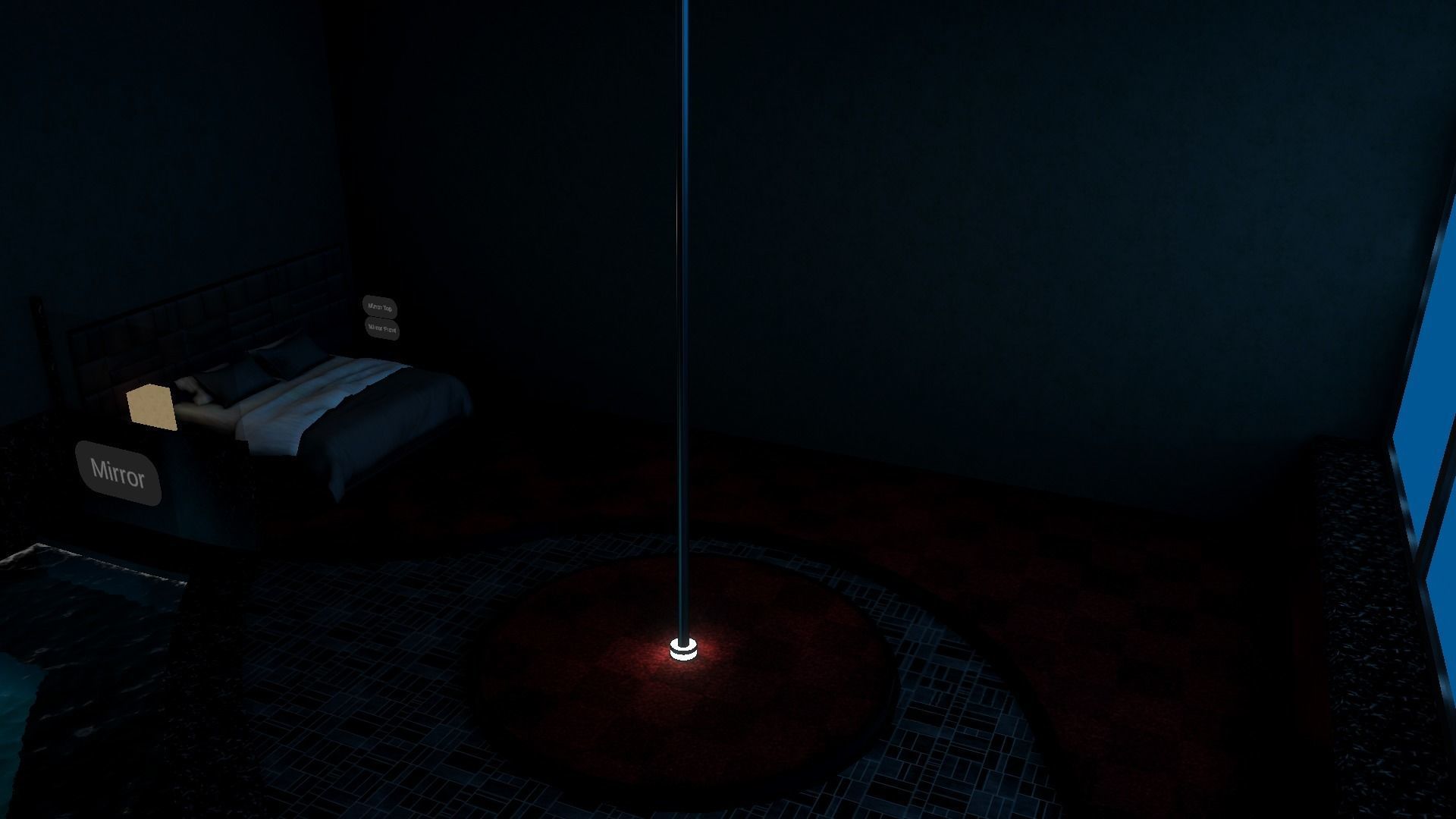 Dance Club pole Low-poly 3D model_4