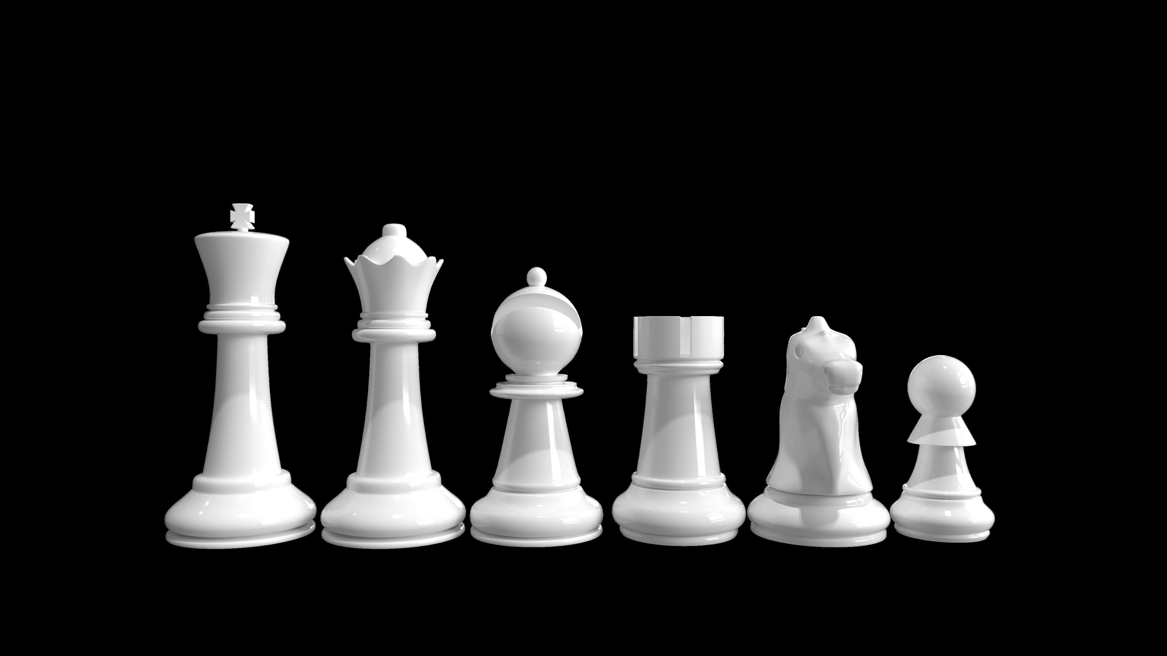 Chess Board 3D model_8