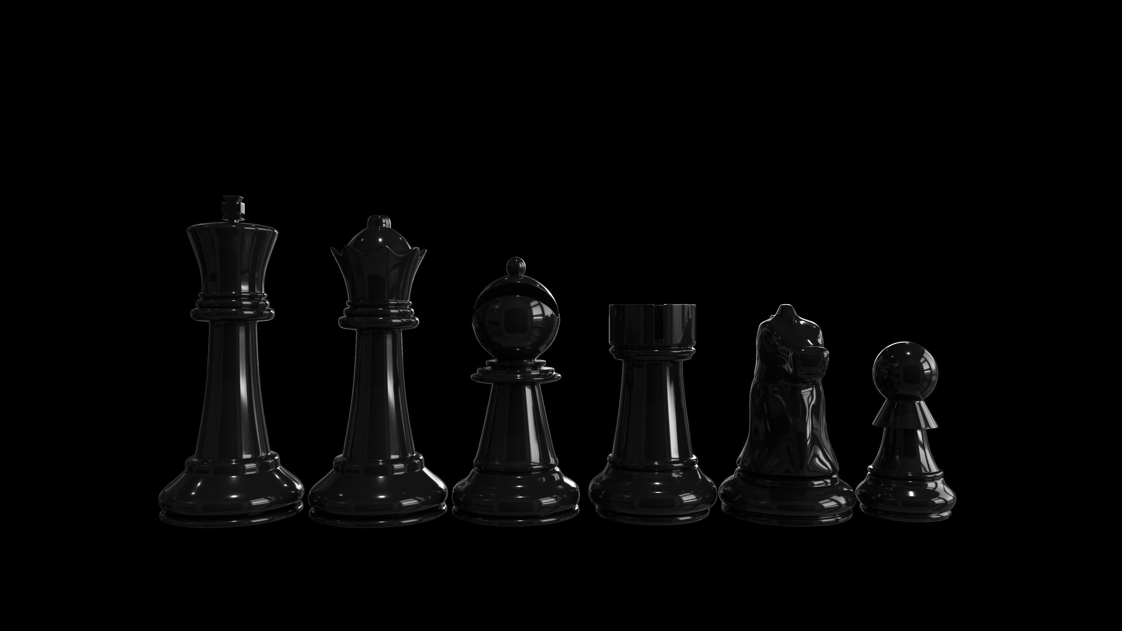 Chess Board 3D model_7
