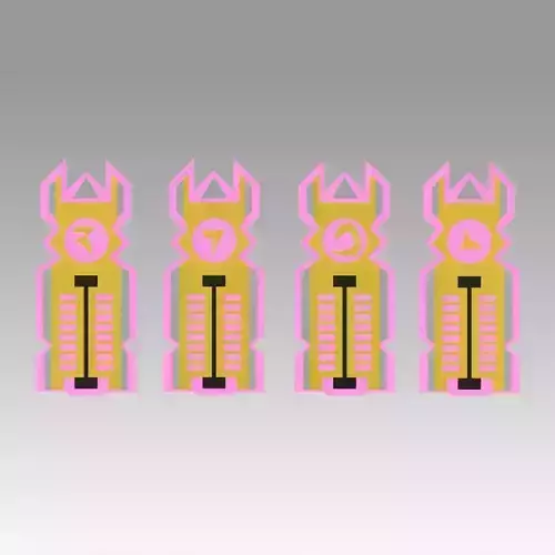 Star Trek Generations Klingon Isolinear Optical Chips 3D print model