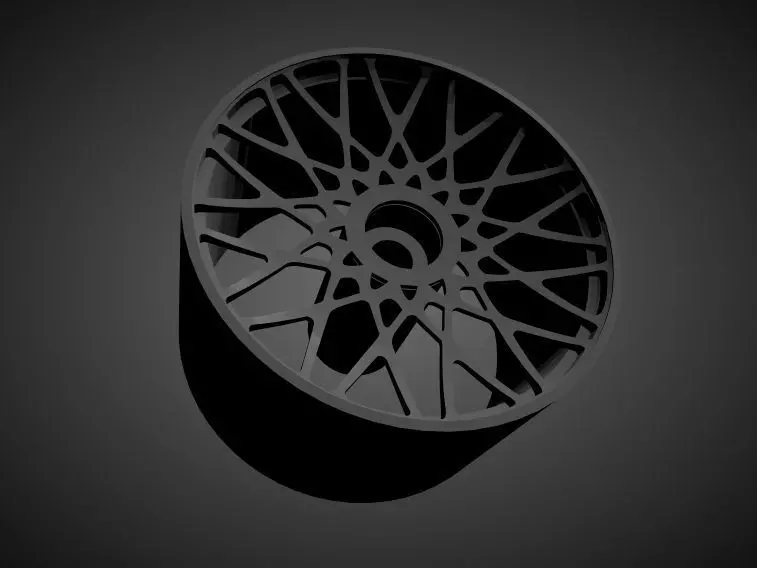 JNC 039 rims with Brakes and tires for Hot Wheels 3D print model_0