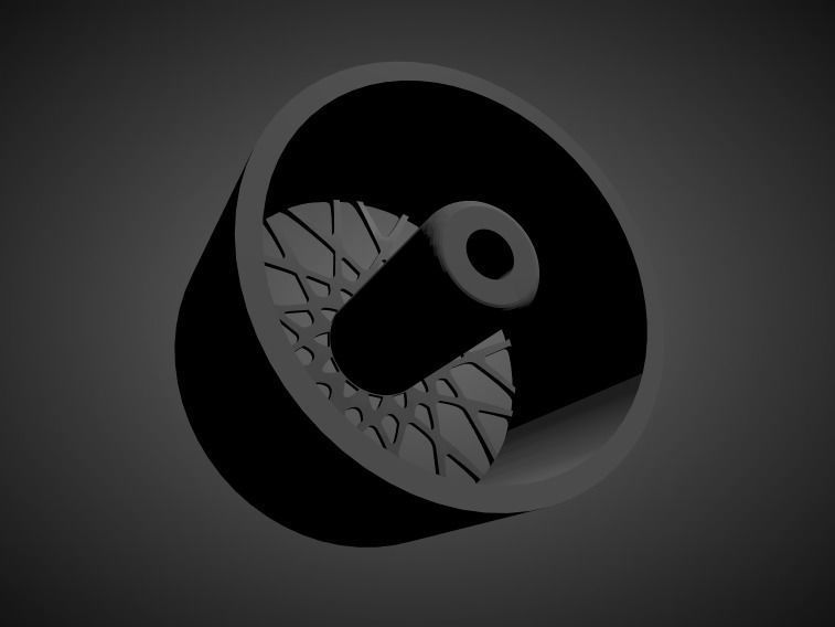 JNC 039 rims with Brakes and tires for Hot Wheels 3D print model_1