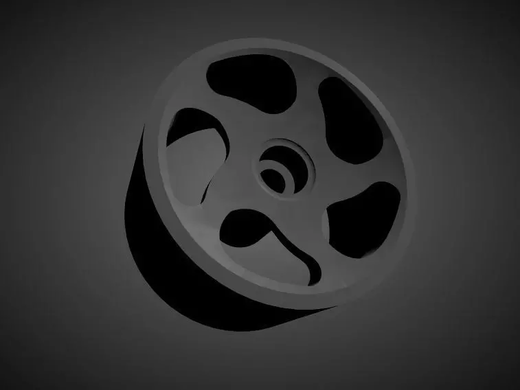 JNC 036 rims with Brakes and tires for Hot Wheels 3D print model_0