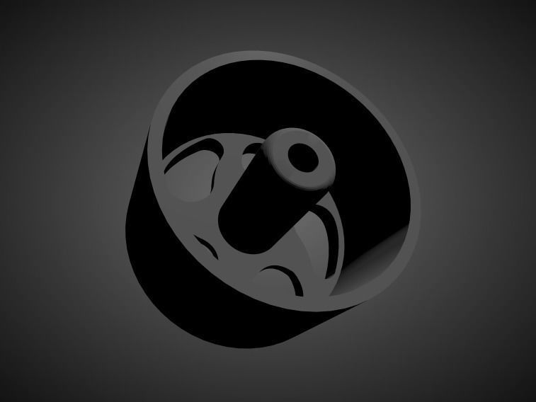 JNC 036 rims with Brakes and tires for Hot Wheels 3D print model_1