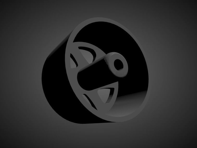 JNC 032 rims with Brakes and tires for Hot Wheels 3D print model_1