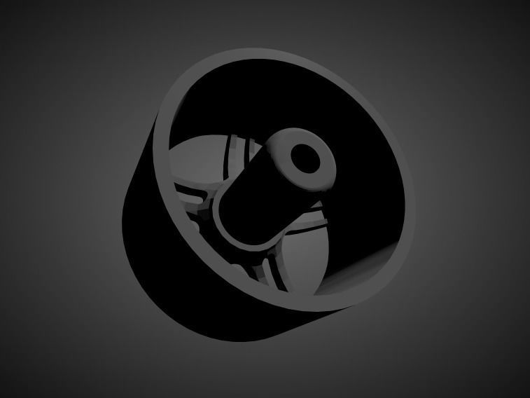 JNC 029 rims with Brakes and tires for Hot Wheels 3D print model_1