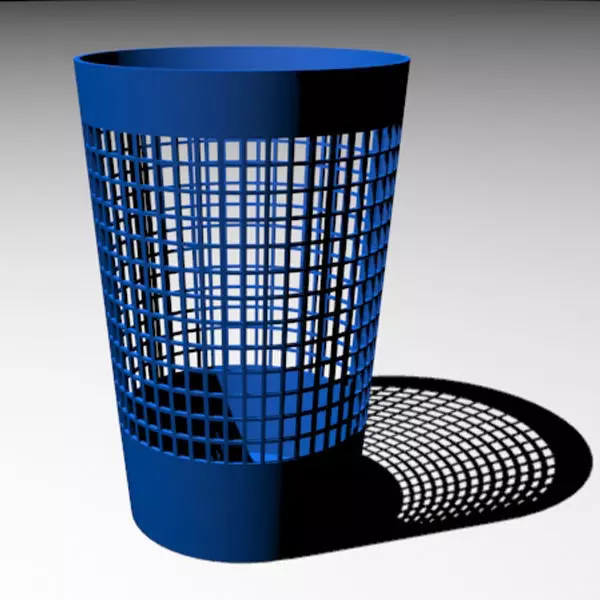 Paper Waste Basket Free 3D model